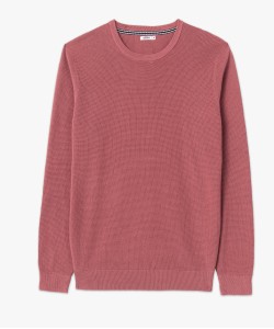 Pull col rond en coton uni homme[MISSING]